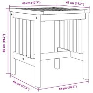 Странична маса Натурален маслен Солидно акациево дърво