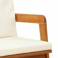 Градинска пейка Натурален маслен Солидно акациево дърво