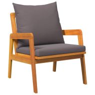 Бистро комплект 3 pcs Кафяво Солидно акациево дърво