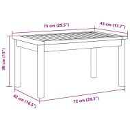 Масичка за кафе Натурален маслен Солидно акациево дърво