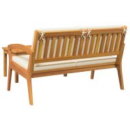 Бистро комплект 2 pcs Натурален маслен Солидно акациево дърво