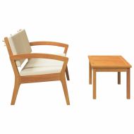 Бистро комплект 2 pcs Натурален маслен Солидно акациево дърво