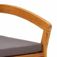 Градинска пейка Натурален маслен Солидно акациево дърво