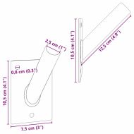 Държач за Знаме Черно 10,5 x 7,5 x 0,25 см Стомана