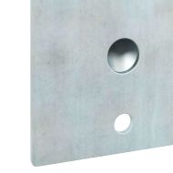 Държач за Знаме Сребрист 10,5 x 7,5 x 0,25 см Стомана