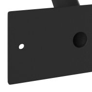 Държач за Знаме Черно 13 x 6 x 0,2 см Стомана