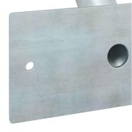 Държач за Знаме Сребрист 13 x 6 x 0,2 см Стомана