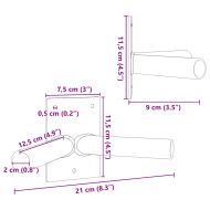 Държач за Знаме Сребрист 11,5 x 7,5 x 0,2 см Стомана