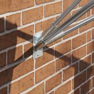 Държач за Знаме Сребрист 10,5 x 7,5 x 0,2 см Стомана