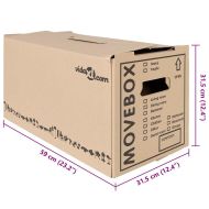 Кутия за преместване 20 бр. Натурално 59 x 31,5 x 31,5 см