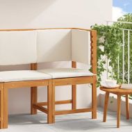 Градински стол с възглавница Кафяво 50 x 50 x 91 см