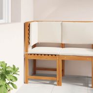 Градински стол с възглавница Кафяво 50 x 50 x 91 см