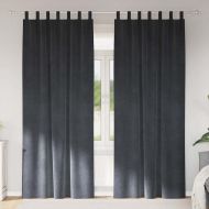 Затъмняващи завеси 2 pcs Светлосиво 140 x 225 cm Кадифе