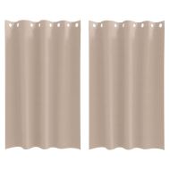 Завеси за затъмняване с пръстени 2 pcs Таупе 175 x 140 см