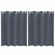 Завеси за затъмняване с пръстени 2 pcs Антрацит 140 x 140 cm