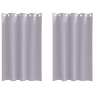 Завеси за затъмняване с пръстени 2 pcs Метално Сиво