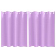 Завеси за затъмняване с пръстени 2 pcs Лилаво 140 x 140 cm