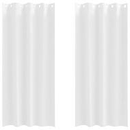 Завеси за затъмняване с пръстени 2 pcs Чисто бяло 225 x 140 см