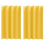 Завеси за затъмняване с пръстени 2 pcs Горчично жълто