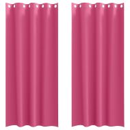Завеси за затъмняване с пръстени 2 pcs Ярко Розово 260 x 140 см