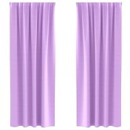 Завеси за затъмняване с пръстени 2 pcs Лилаво 225 x 140 см