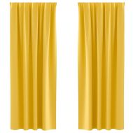 Завеси за затъмняване с пръстени 2 pcs Горчично жълто