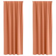 Завеси за затъмняване с пръстени 2 pcs Теракота 245 x 140 см