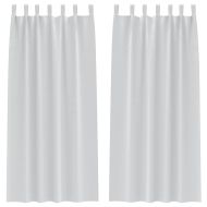 Завеси за затъмняване с пръстени 2 pcs Светло Сиво 245 x 140 см