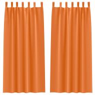 Завеси за затъмняване с пръстени 2 pcs Ярко Оранжево