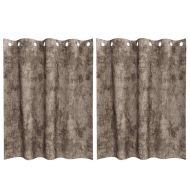 Кадифени завеси С завеси 2 pcs Капучино 140 x 140 cm Кадифе