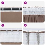 Кадифени завеси С завеси 2 pcs Капучино 245 x 140 см Кадифе