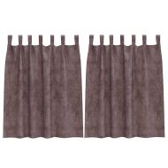 Кадифени завеси С завеси 2 pcs Кафяво 140 x 140 cm Кадифе