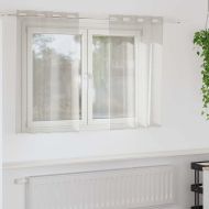 Перде от воал С завеси 2 pcs Крем 140 x 140 cm Полиестер