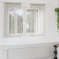 Перде от воал С завеси 2 pcs Крем 140 x 140 cm Полиестер