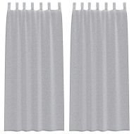 Перде от воал С завеси 2 pcs Тъмен сив 260 x 140 см Полиестер