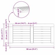 Топ за маса Натурален маслен 90 x 45 x 2 см