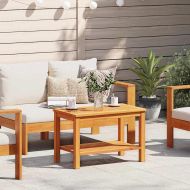 Странична маса Кафяво 70 x 40 x 45 см Солидно акациево дърво