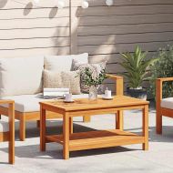 Странична маса Кафяво 90 x 50 x 45 cm Солидно акациево дърво