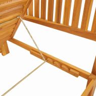 Шезлонг Натурален маслен 200 x 57 x 75 см