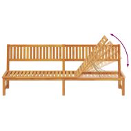 Шезлонг Натурален маслен 200 x 57 x 75 см