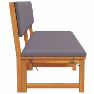 Шезлонг с възглавница Натурален маслен 200 x 57 x 75 см