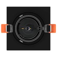 Прожектор 12 pcs Черно 9 x 9 x 2 см Алуминий