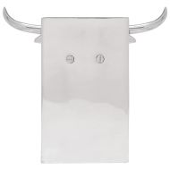 Подпори за книги 2 pcs Сребрист 21,5 x 15,5 x 20 см Алуминий