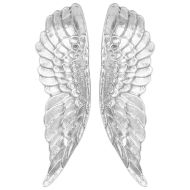 Скулптура с криле Сребрист 31 x 5 x 91 см Алуминий