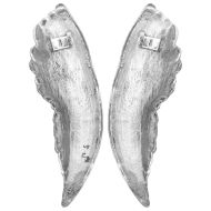 Скулптура с криле 2 pcs Сребрист 31 x 5 x 91 см Алуминий