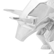 Скулптура на бик Сребрист 74 x 23 x 30 см Алуминий