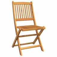 Градински бистро комплект 3 pcs Кафяво Солидно акациево дърво