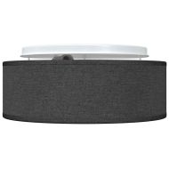 Таванна лампа с прожектори Черно 30 x 30 x 13,5 см текстил