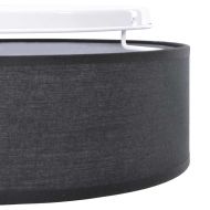 Таванна лампа с прожектори Черно 30 x 30 x 13,5 см текстил