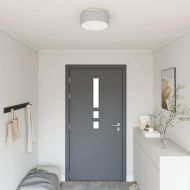 Таванна лампа с прожектори Сив 30 x 30 x 13,5 см текстил